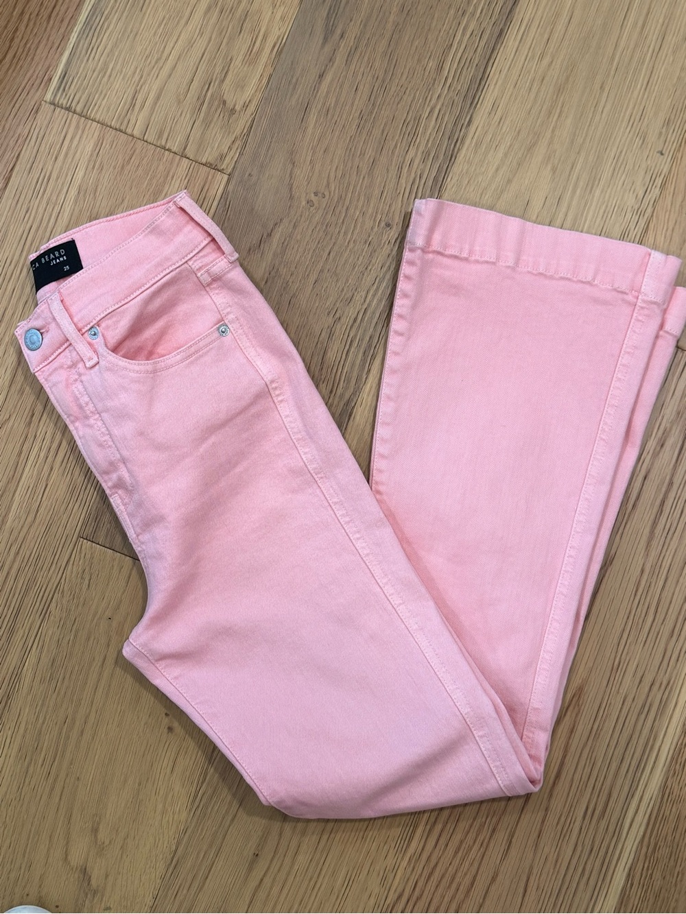 Veronica Beard Carson Ankle Flare High Rise Size 25 Peony Pink